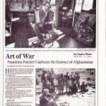 Los Angeles Times - Peter Adams, Art of War: Pasadena Painter Captures the Essence of Afghanistan, February 23, 1989