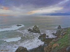 American Legacy Fine Arts presents "Golden Gate Strait, San Francisco" a painting by Alexander V. Orlov.