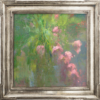 American Legacy Fine Arts presents "Floral Abstract-Harmony in Pink and Green" a painting by David Gallup.