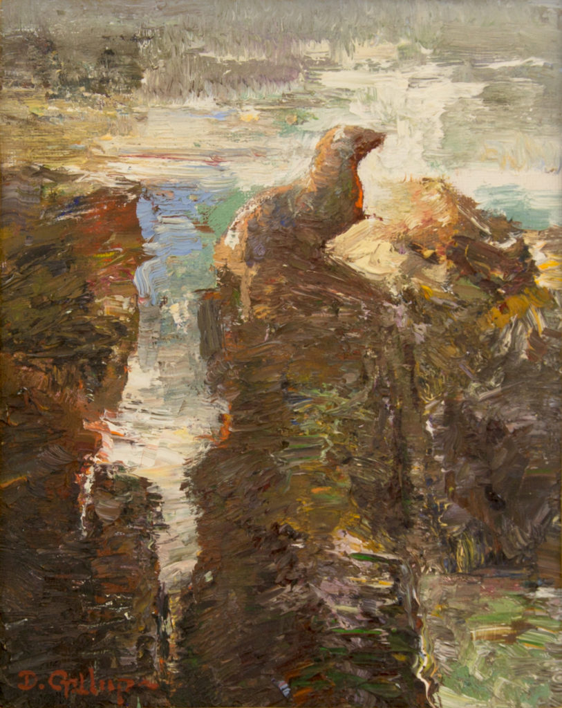 American Legacy Fine Arts presents "Sea Lion's Perch" a painting by David Gallup.