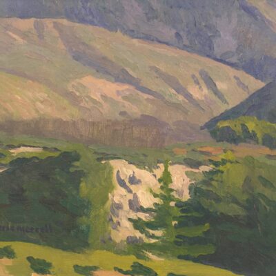 American Legacy Fine Arts presents "Canyon of the Birds; San Gabriel Mountains" a painting by Eric Merrell.