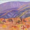 American Legacy Fine Arts presents "The Hills Singed by Summer; Highway 39, Angeles National Forest" a painting by Eric Merrell.