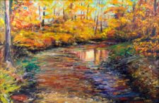 American Legacy Fine Arts presents "Reflections; New Hope, Pennsylvania" a painting by George Gallo.