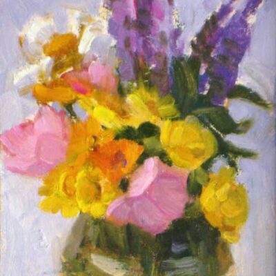 American Legacy Fine Arts presents "First Summer Bouquet" a painting by Jean LeGassick.
