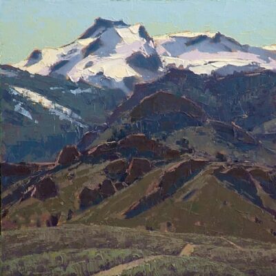 American Legacy Fine Arts presents "Warner Mountains Spring" a painting by Jean LeGassick.