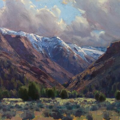 American Legacy Fine Arts presents "Clearing Storm, Cedarville California" a painting by Jean LeGassick.
