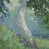 American Legacy Fine Arts presents "Down by the Sycamore" a painting by Jennifer Moses.