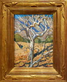 American Legacy Fine Arts presents "Sycamore Hillside" a painting by Tim Solliday.