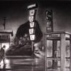American Legacy Fine Arts presents "Sandman; Across from Randy's Donuts" a painting by Tony Peters.