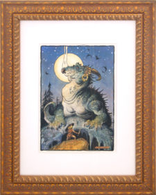 American Legacy Fine Arts presents "Siegfried and Fafnir" a painting by William Stout