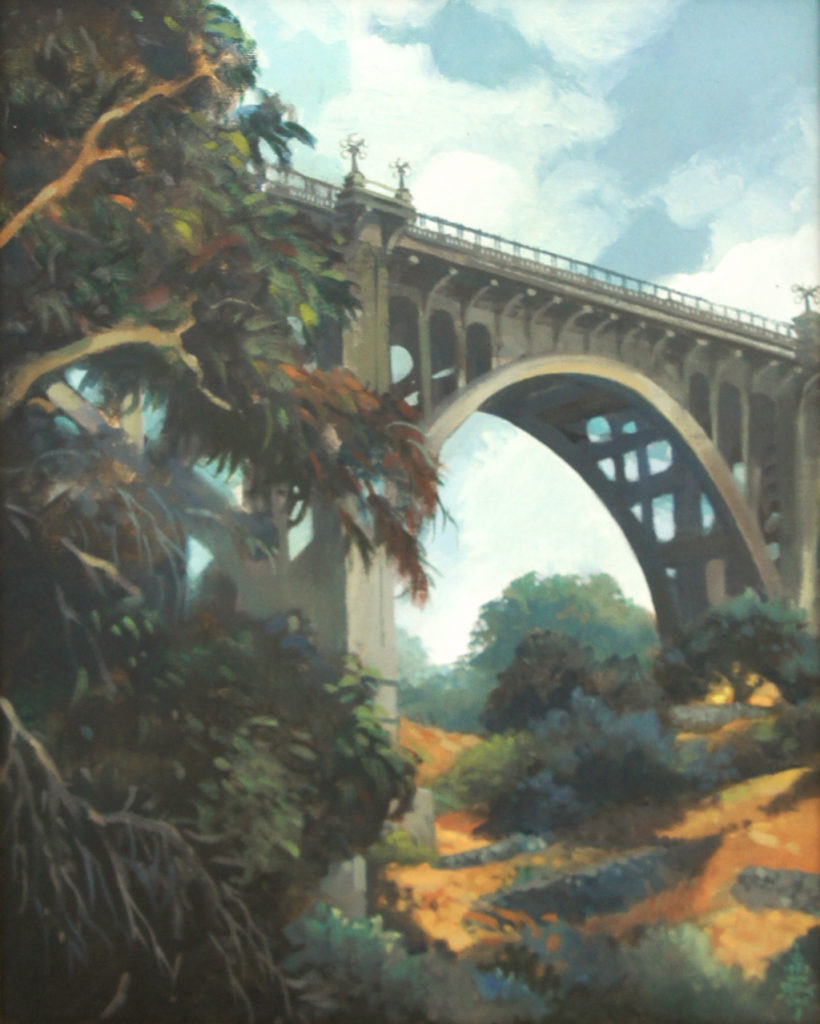 American Legacy Fine Arts presents "Colorado Street Bridge" a painting by Wiliam Stout.