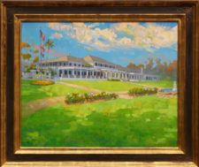American Legacy Fine Arts presents "The New Clubhouse, Los Angeles Country Club" a painting by Peter Adams.