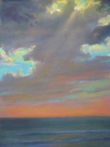 American Legacy Fine Arts presents "Dissipating Storm Clouds" a painting by Peter Adams.