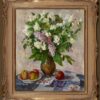 American Legacy Fine Arts presents "Lilacs in Vase, 1970" a painting by Lavrenko, Boris Mikhailovich (1920-2001)