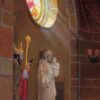 American Legacy Fine Arts presents "Sources of Light - St. Andrews Catholic Church, Pasadena" a painting by Peter Adams.