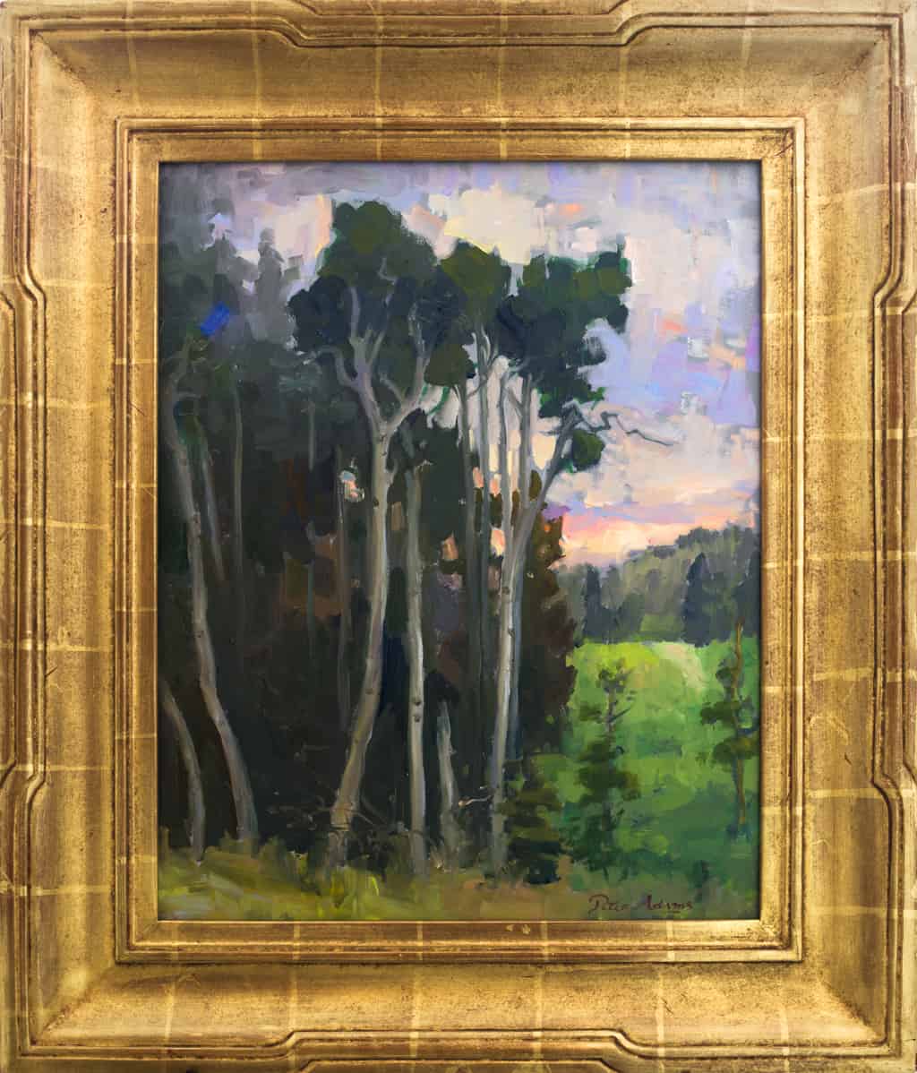 Aspens at Sunset; Trinchera Ranch, Colorado » American Legacy Fine Arts