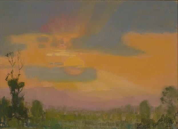 American Legacy Fine Arts presents, "The Last Rays" a painting by Theodore N. Lukits.