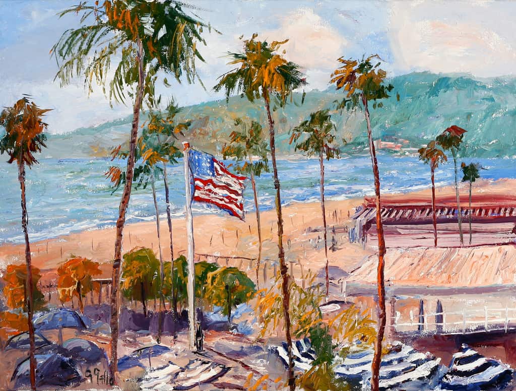 American Legacy Fine Arts presents "From the Balcony" a painting by George Gallo.