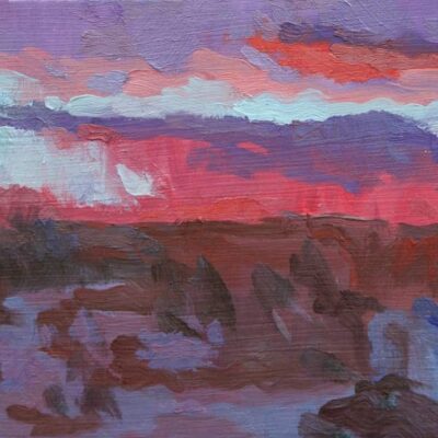 American Legacy Fine Arts presents "The Hush of a Desert Sunset" a painting by Eric Merrell.