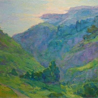 American Legacy Fine Arts presents "Canyon Light Rolling Hills" a painting by Amy Sidrane.