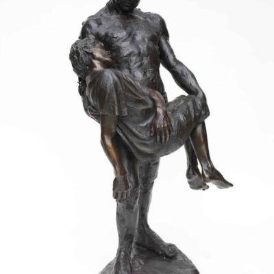 American Legacy Fine Arts presents "The Illustrated Man; Fr. Electrico" a sculpture by Christopher Slatoff.