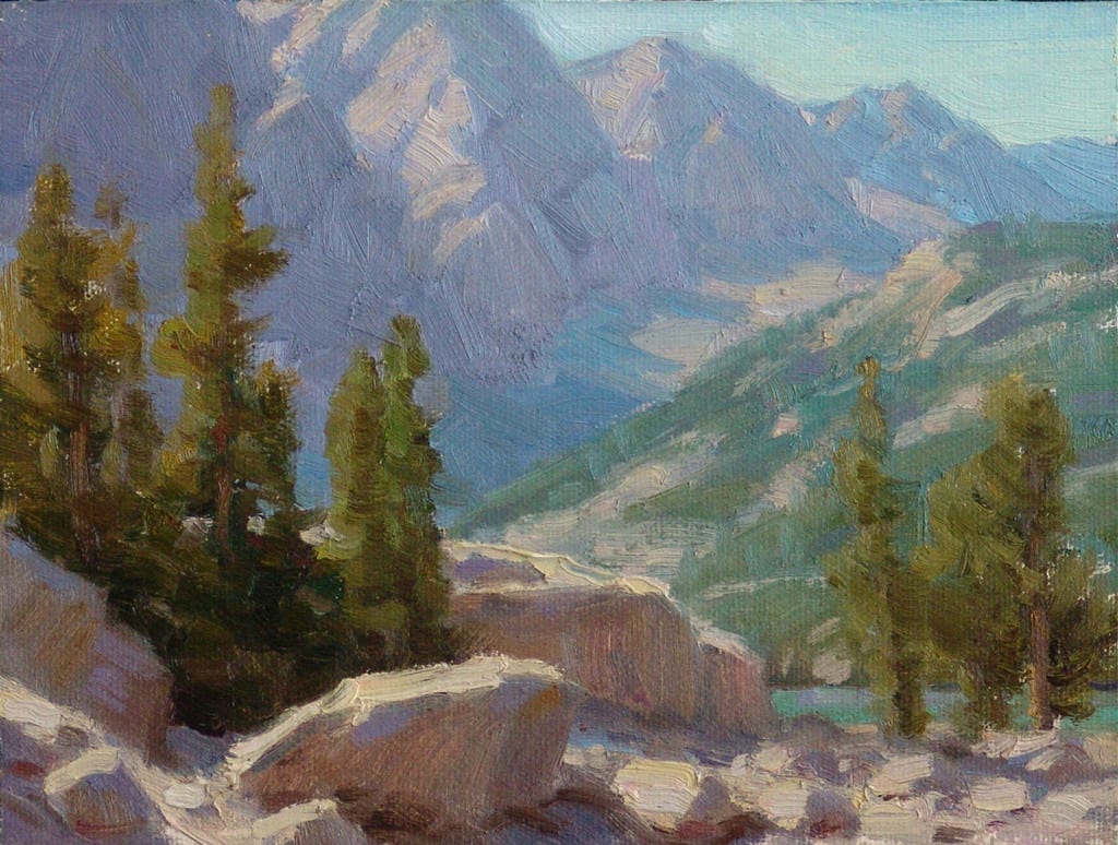 American Legacy Fine Arts presents "A Glimpse of Third Lake" a painting by Jean LeGassick.