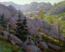 American Legacy Fine Arts presents "Granite Chief Wilderness Study" a painting by Jean LeGassick.
