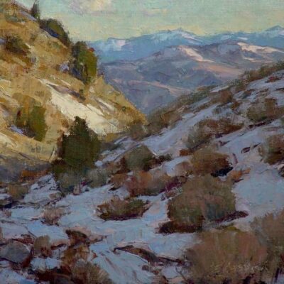 American Legacy Fine Arts presents "Melting Snow" a painting by Jean LeGassick.