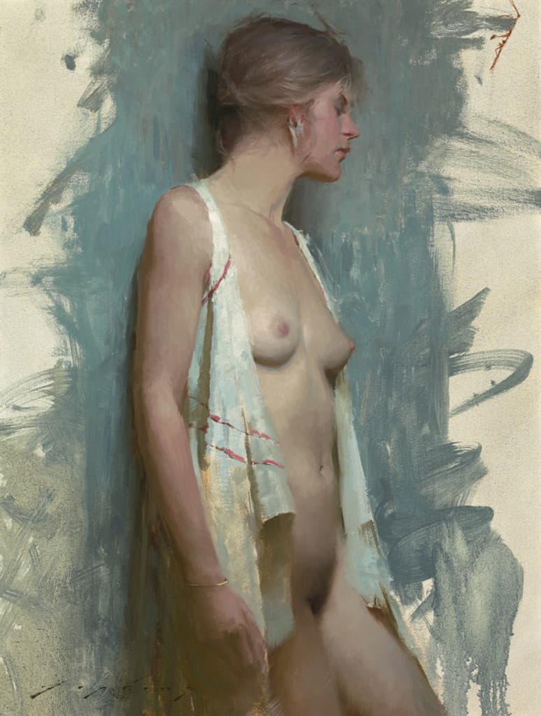 American Legacy Fine Arts presents "Unwrapped" painting by Jeremy Lipking.