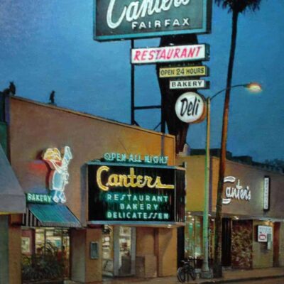 American Legacy Fine Arts presents "Canter's, Fairfax" a painting by Alexander V. Orlov.