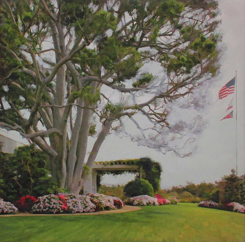 American Legacy Fine Arts presents "The tree; Los Angeles" a painting by Alexander V. Orlov.