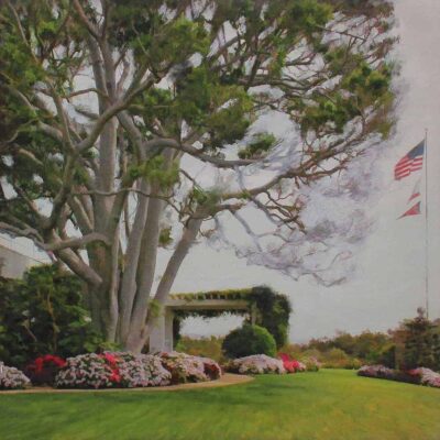 American Legacy Fine Arts presents "The tree; Los Angeles" a painting by Alexander V. Orlov.