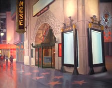American Legacy Fine Arts presents "Grauman's Chinese Theatre" a painting by Tony Peters.