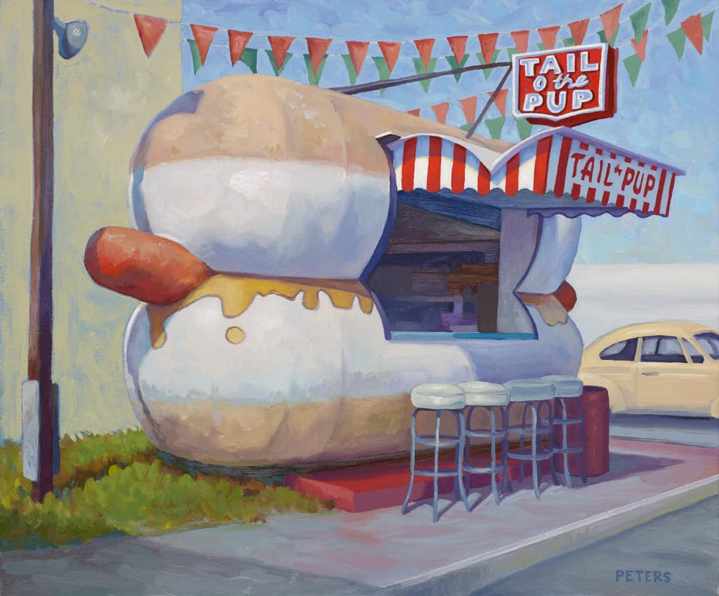 American Legacy Fine Arts presents "Tail O' the Pup" a painting by Tony Peters.