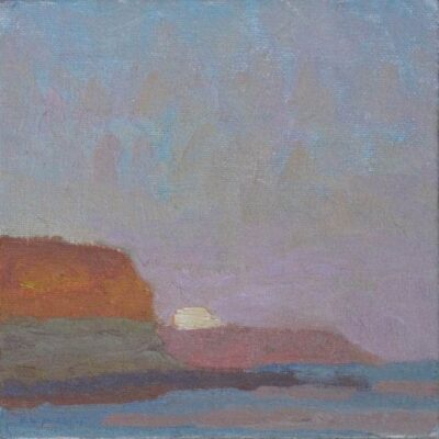 American Legacy Fine Arts presents "Coastal Transitions-June Moon Effect" a painting by Daniel W. Pinkham.