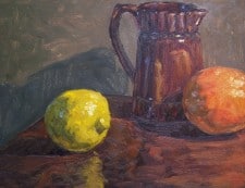 American Legacy Fine Arts presents "California Citrus" a painting by Scott W. Prior.