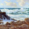 American Legacy Fine Arts presents "A Blustery Day, Palos Verdes" a painting by Stephen Mirich.