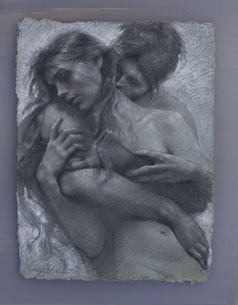 American Legacy Fine Arts presents "Hands of Love" a drawing by Alexey Steele.