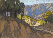 American Legacy Fine Arts presents "Mountains Above Eaton Canyon" a painting by Tim Solliday.