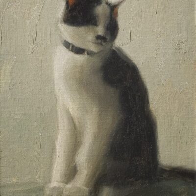 American Legacy Fine Arts presents "The Artist's Cat, Sen Sei" a painting by Aaron Westerberg.