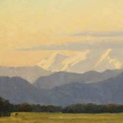 American Legacy Fine Arts presents "Mount Shasta Sunset" a painting by Frank Serrano.