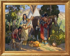 American Legacy Fine Arts presents "Family Repose" a painting by Tim Solliday.