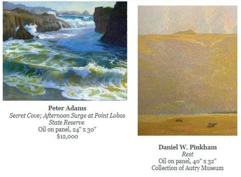 Paintings by Peter Adams and Daniel W. Pinkham are now on view at the Autry Museum of the American West in "Desert Dreams and Coastal Currents." Join us tomorrow for Autry After Hours — an in-gallery discussion with Peter Adams, Daniel W. Pinkham, fellow artist Logan Maxwell Hagege, and curator Amy Scott. A special evening exploring the poetry of the American landscape — from desert light to coastal atmosphere. 🗓 Tuesday, March 3 ⏰ 6:00–8:30 p.m. 📍 Los Angeles We hope to see you there. #AmericanLegacyFineArts #PeterAdams #DanielWPinkham #AutryMuseum #ContemporaryRealism #AmericanLandscape #PleinAir
