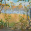 American Legacy Fine Arts presents, "Eucalyptus View on Old Stage Road" a painting by Peter Adams.