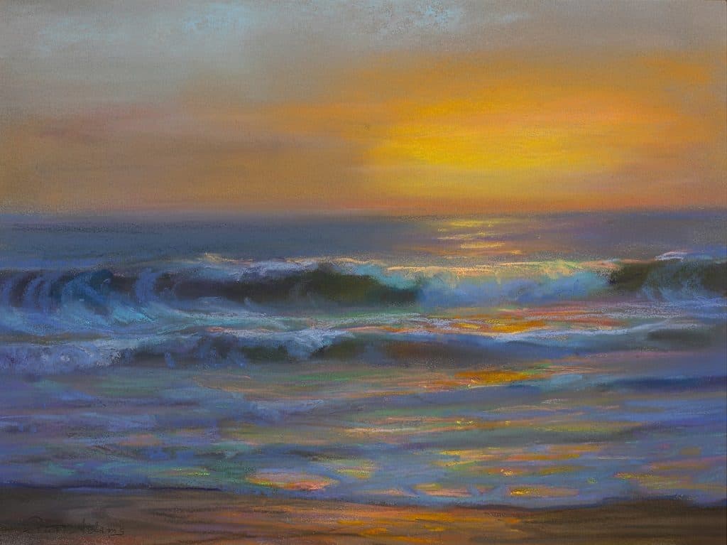 American Legacy Fine Arts presents "Pacific Gold" a painting by Peter Adams.