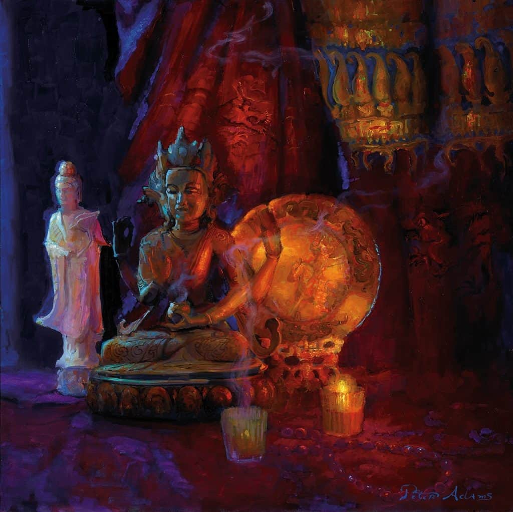 American Legacy Fine Arts presents "Prajnaparamita, Perfection of Wisdom" a painting by Peter Adams.