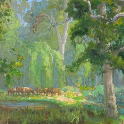 American Legacy Fine Arts presents "Tejon Forest" a painting by Peter Adams.