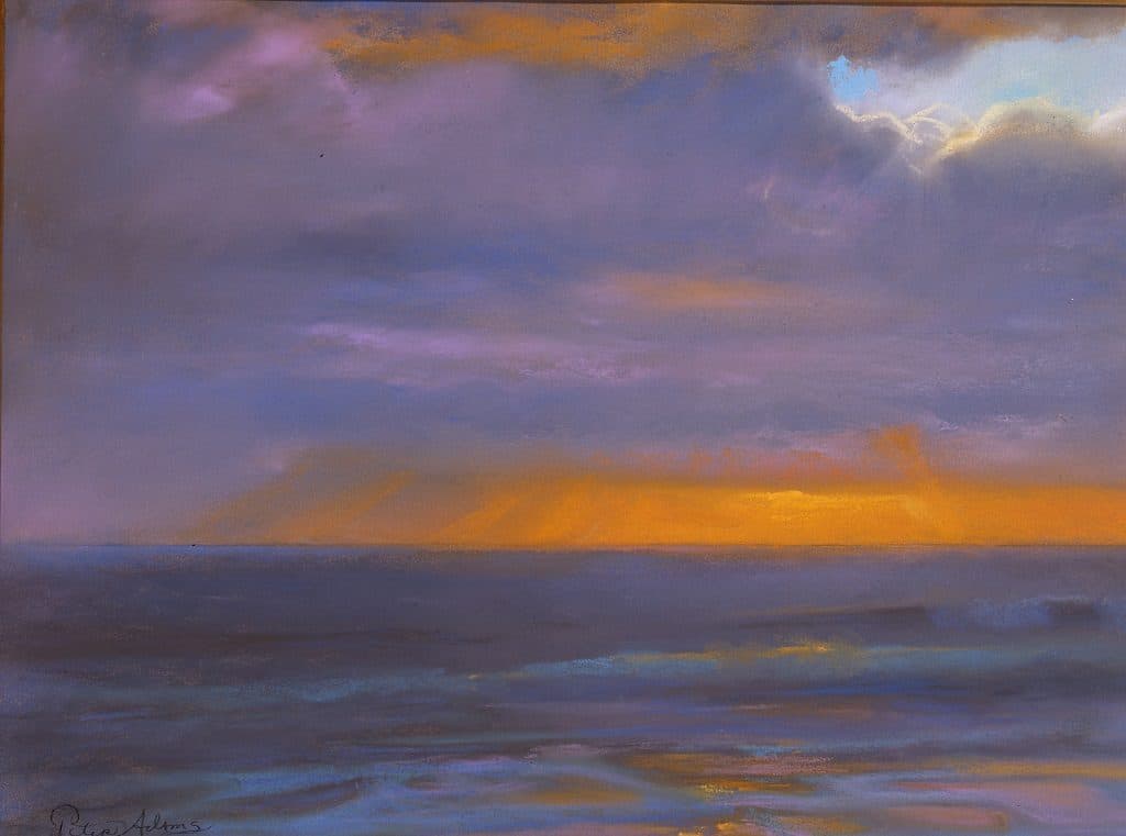 American Legacy Fine Arts presents "Winter Storm Cloud" a painting by Peter Adams.