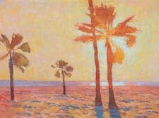 American Legacy Fine Arts presents "The Sun Dips Low to Light the Evening" a painting by Erich Merrell.