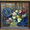 (FRAMED) American Legacy Fine Arts presents "The Blue Blate" a painting by Nell Walker Warner